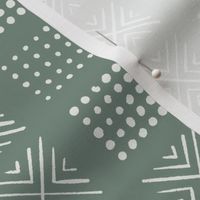 mod block print | Small Scale | Sage Green, mint green, warm white | multidirectional geometric