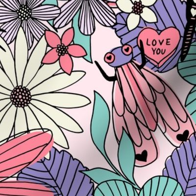 Love Bugs - Pink + Aqua