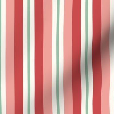 Taffy Stripe, Pink, Red, and Green