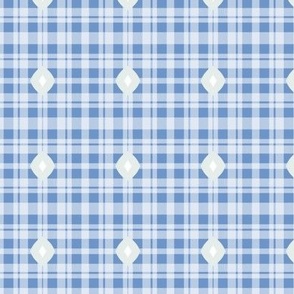 Dotted Blue Plaid