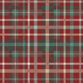 plaid - maroon