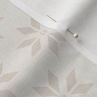 Christmas star - linen - small