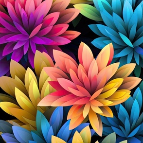 Vibrant Pastel Flowers