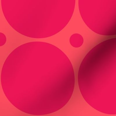 Geometric circles pink red