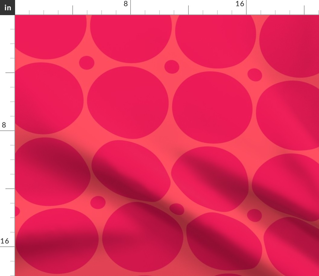 Geometric circles pink red