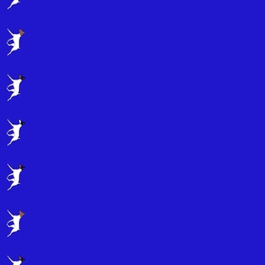 Toy Fox Terrier Border on blue 54x74