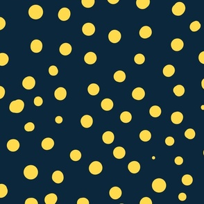 susie sunshine spotty dots wallpaper scale