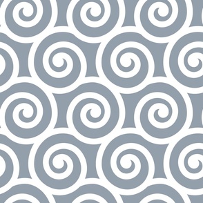 Bold Swirls on Gray Pantone Mega Matters 949fac: Large