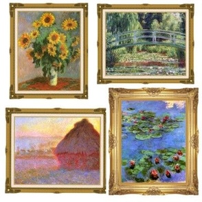 4 Monet  Paintings
