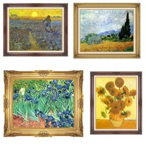 4 Van Gogh Paintings, Fourteen Sunflowers, 