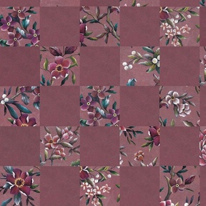  Floral Garden Delight Patchwork - Amethyst, Purple  