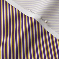 Smaller Scale Team Spirit Football Diagonal Stripes in LSU Tigers Colors Purple and Yellow Gold