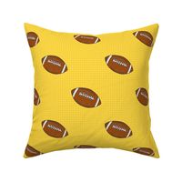 Large Scale Team Spirit Footballs in LSU Tigers Yellow Gold
