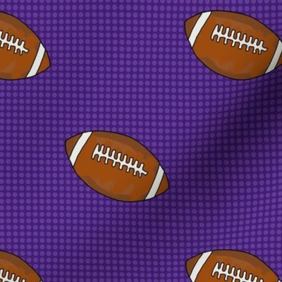 Large Scale Team Spirit Footballs in LSU Tigers Purple