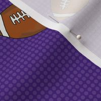 Large Scale Team Spirit Footballs in LSU Tigers Purple