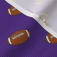 Medium Scale Team Spirit Footballs in LSU Tigers Purple