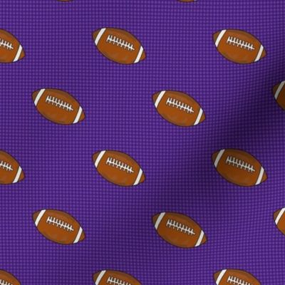 Medium Scale Team Spirit Footballs in LSU Tigers Purple