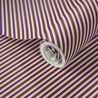 Bigger Scale Team Spirit Football Diagonal Stripes in LSU Tigers Colors Purple and Yellow Gold