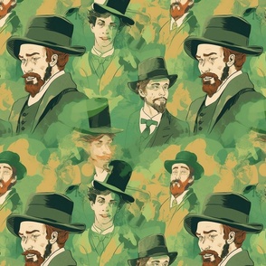 st patricks day inspired by toulouse lautrec