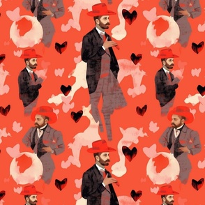 toulouse lautrec inspired true love victorian valentine