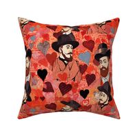 the victorian face of my true love valentine inspired by toulouse lautrec