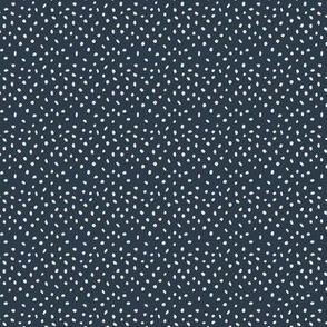 Confetti Spots dark navy grey - micro scale