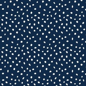 Confetti Spots dark steel blue - tiny scale