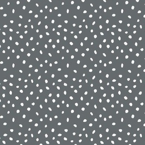 Confetti Spots dark grey - tiny scale