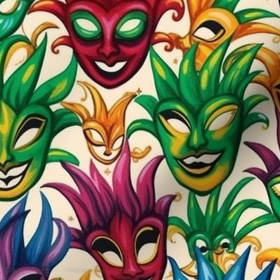 the many haunted masks of mardi gras