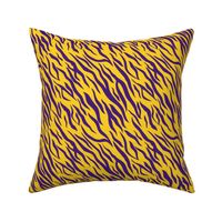 Large Scale Tiger Stripes in LSU Football Colors Purple and Yellow Gold