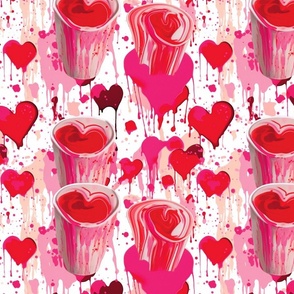 cup of love of graffiti street heart valentine