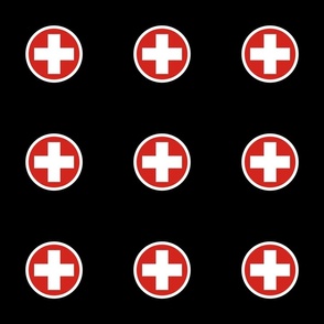First aid on black wallpaper scale