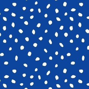 Confetti Spots royal blue - small scale