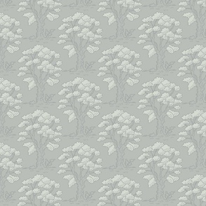 oak trees soft neutral gray | medium