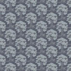oak trees on bluish gray | small