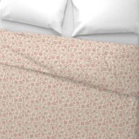 Sadie Floral Pattern - Beige Pink - Small Scale