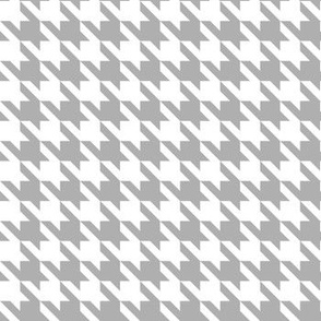 Houndstooth light gray and white minimalist down pattern