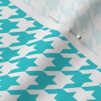 Houndstooth light blue and white minimalist down pattern