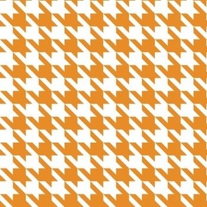 Houndstooth orange and white minimalist down pattern