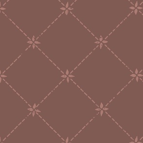 Textured Geometric in Chestnut