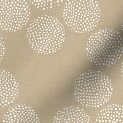 Boho Dots on Warm Beige / Large