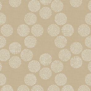 Boho Dots on Warm Beige / Large