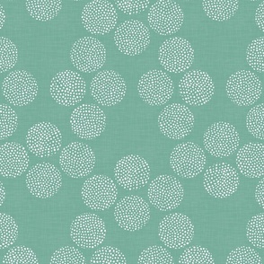 Boho Dots on Mint / Large