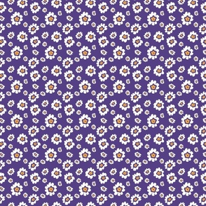 WHITE-DAISY ROCKY FLORAL PURPLE-MINI