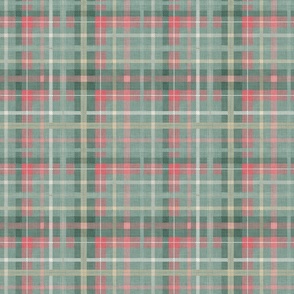 plaid - light sage green - small