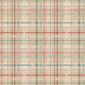 plaid - wheat - small