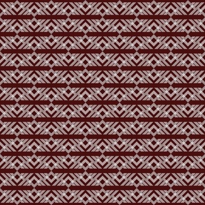 Burgundy geo tile/ small