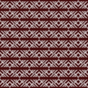 Burgundy geo tile / medium