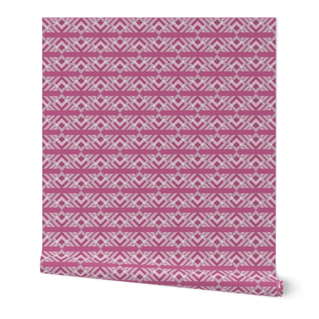 pink geo tile / medium