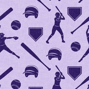 Softball - purple on purple - LAD23